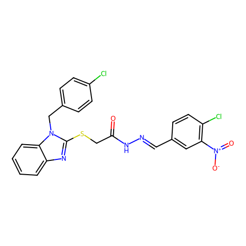 C23H17Cl2N5O3S structure