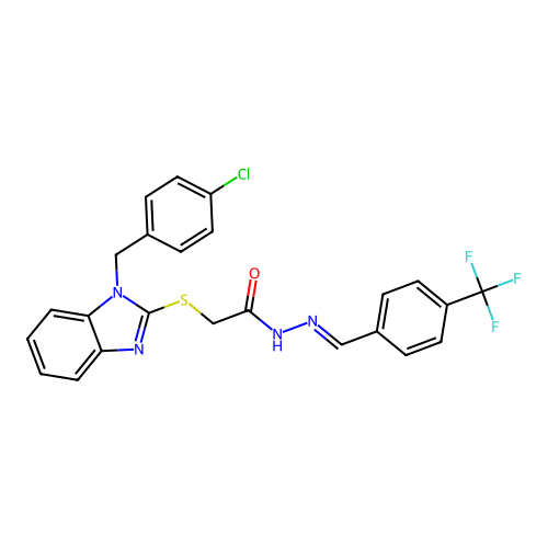 C24H18ClF3N4OS structure