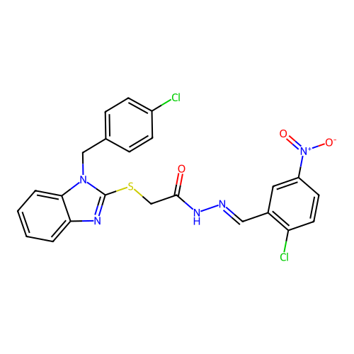 C23H17Cl2N5O3S structure