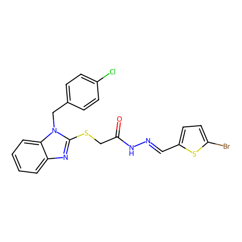 C21H16BrClN4OS2 structure