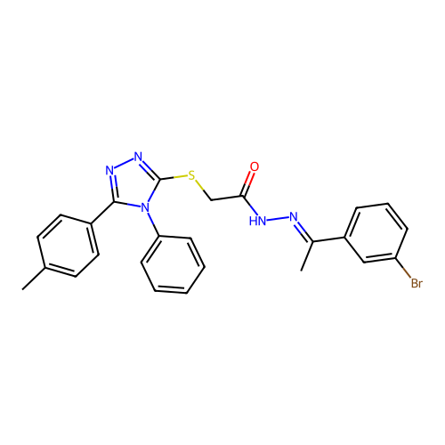 C25H22BrN5OS structure