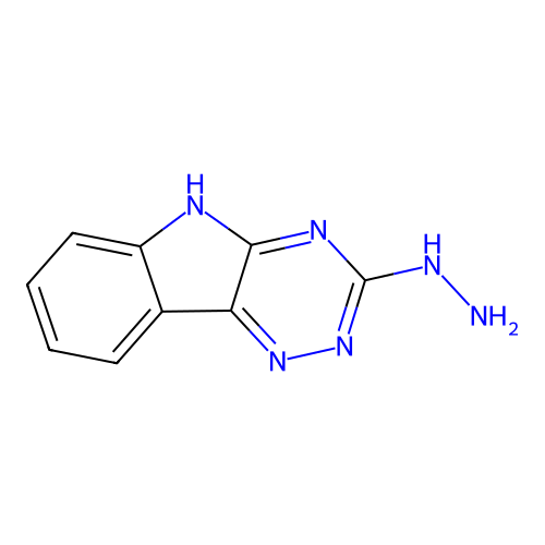 3-hydrazino-5H-[1,2,4]triazino[5,6-b]indole structure