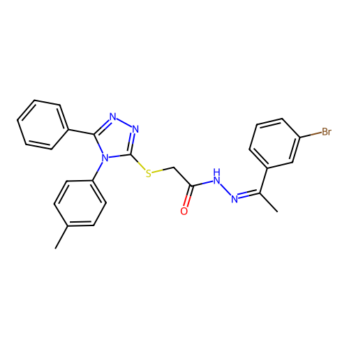 C25H22BrN5OS structure