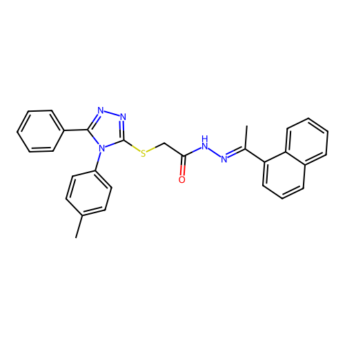 C29H25N5OS structure