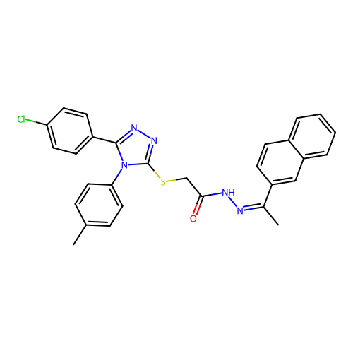C29H24ClN5OS structure