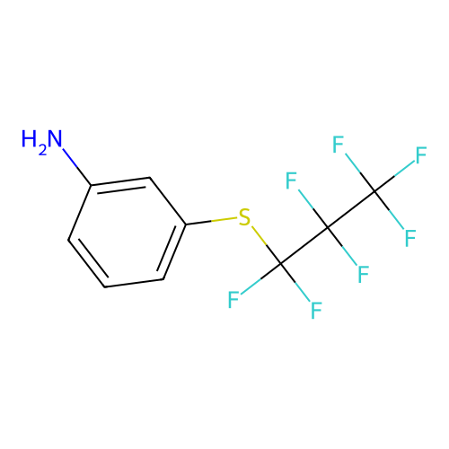 3-(1,1,2,2,3,3,3-Heptafluoropropylthio)phenylamine structure