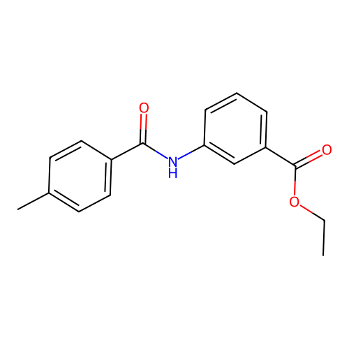 Ethyl 3-[(4-methylbenzoyl)amino]benzoate structure