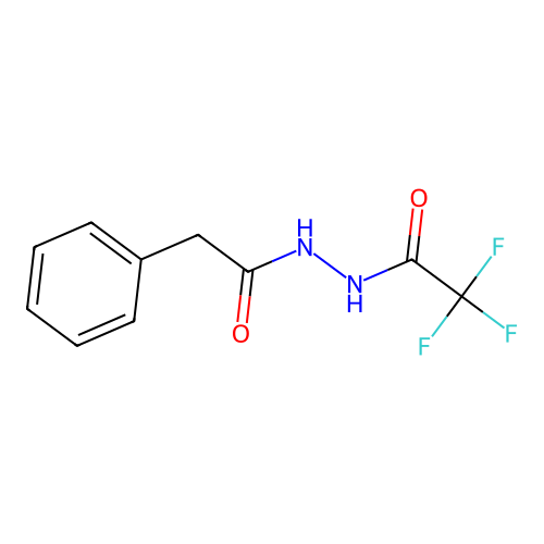 2,2,2-trifluoro-N'-(phenylacetyl)acetohydrazide structure