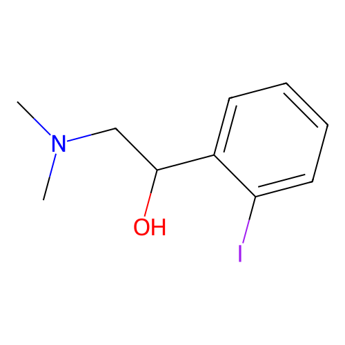 2-(Dimethylamino)-1-(2-iodophenyl)ethanol structure