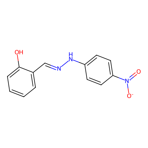 Salicylaldehyd-4-nitrophenylhydrazon structure