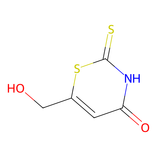 3,4-Dihydro-6-hydroxymethyl-4-oxo-2-thioxo-2H-1,3-thiazine structure