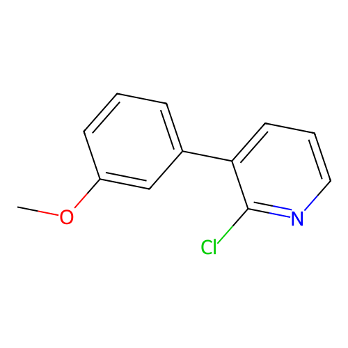 2-Chloro-3-(3-methoxyphenyl)pyridine structure