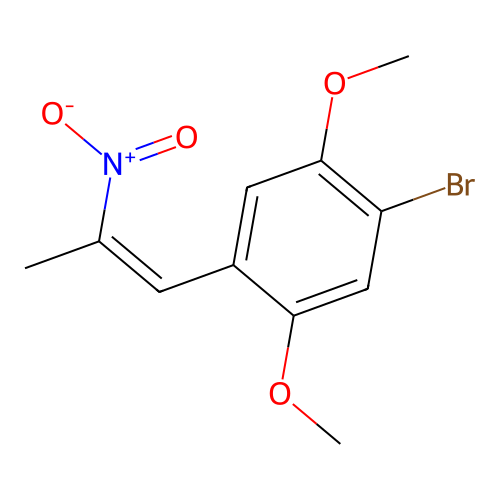 1-Bromo-2,5-dimethoxy-4-(2-nitroprop-1-enyl)benzene structure
