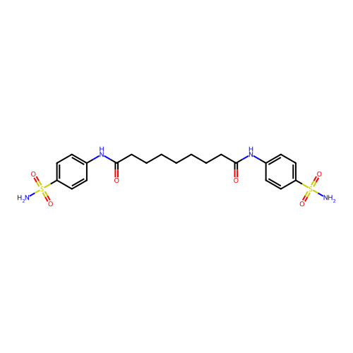 N,N'-bis(4-sulfamoylphenyl)nonanediamide structure