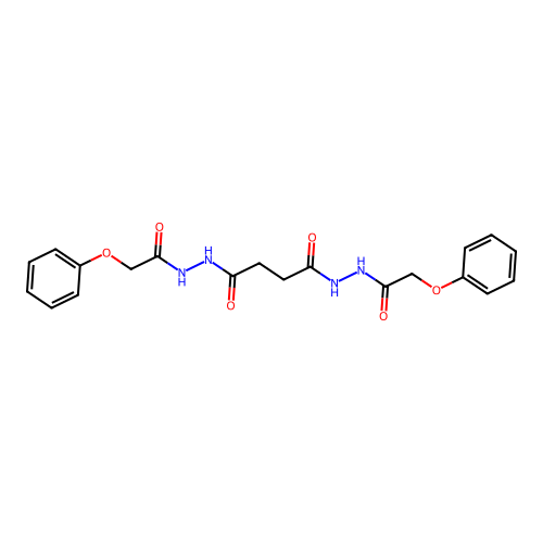 N'~1~,N'~4~-bis(phenoxyacetyl)butanedihydrazide structure
