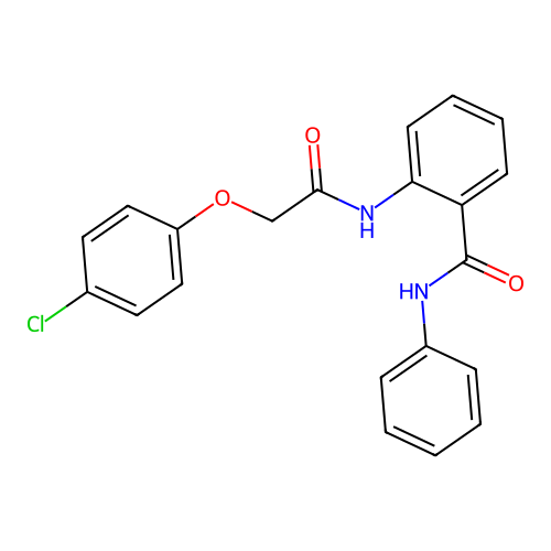 2-{[(4-chlorophenoxy)acetyl]amino}-N-phenylbenzamide structure
