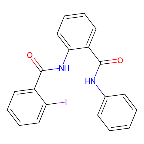 2-[(2-iodobenzoyl)amino]-N-phenylbenzamide structure