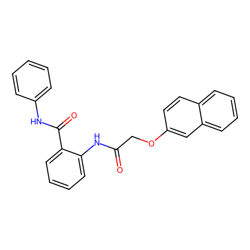 2-{[(2-naphthyloxy)acetyl]amino}-N-phenylbenzamide structure