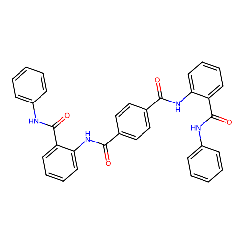 N,N'-bis[2-(anilinocarbonyl)phenyl]terephthalamide structure