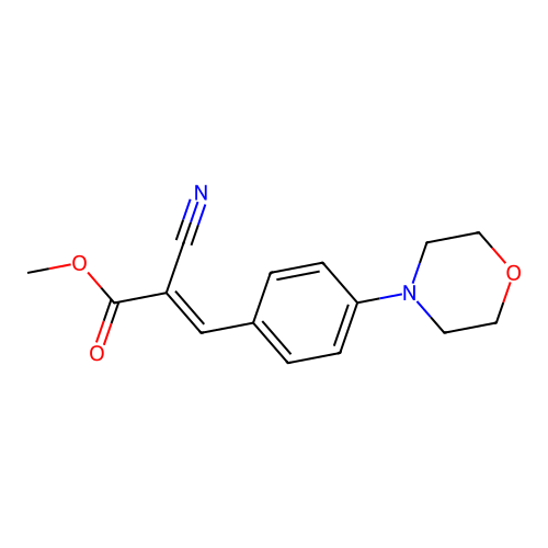 methyl (2E)-2-cyano-3-(4-morpholin-4-ylphenyl)acrylate structure