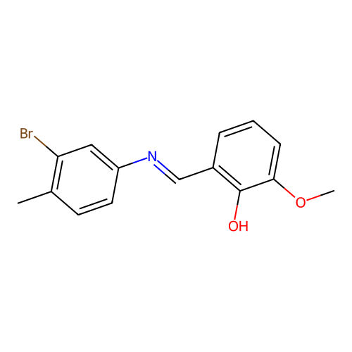 2-{[(3-Bromo-4-methylphenyl)imino]methyl}-6-methoxyphenol structure