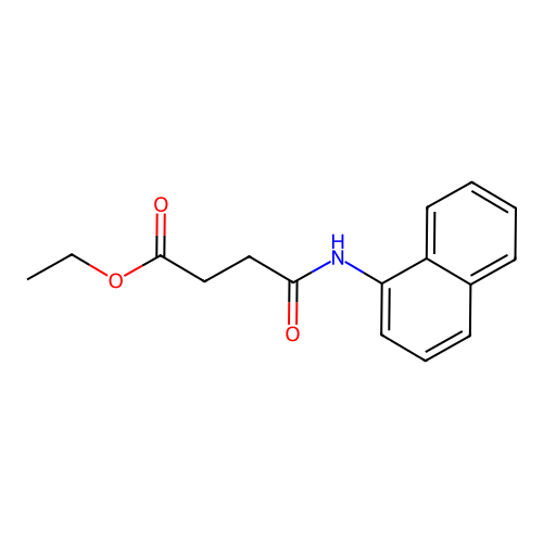 Ethyl 4-(naphthalen-1-ylamino)-4-oxobutanoate structure