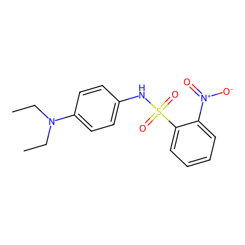 N-[4-(diethylamino)phenyl]-2-nitrobenzenesulfonamide structure