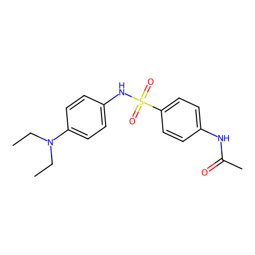 N-(4-{[4-(diethylamino)phenyl]sulfamoyl}phenyl)acetamide structure