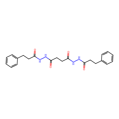 N'1,N'4-bis(3-phenylpropanoyl)succinohydrazide structure