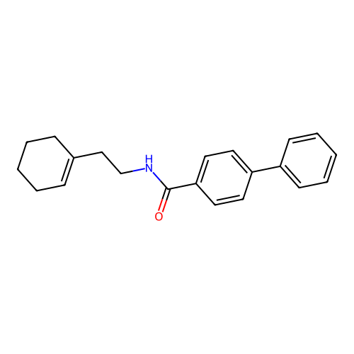 N-[2-(1-Cyclohexenyl)ethyl]-4-phenyl-benzamide structure
