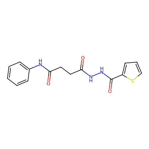 4-oxo-N-phenyl-4-[2-(2-thienylcarbonyl)hydrazino]butanamide structure