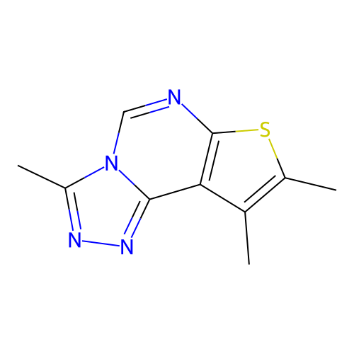 3,8,9-Trimethylthieno[3,2-e][1,2,4]triazolo[4,3-c]pyrimidine structure