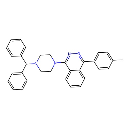 1-[4-(Diphenylmethyl)piperazinyl]-4-(4-methylphenyl)phthalazine structure