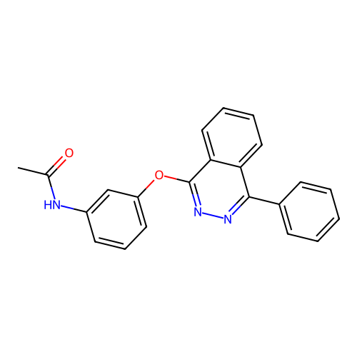 N-{3-[(4-phenylphthalazin-1-yl)oxy]phenyl}acetamide structure