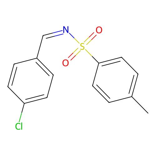(NZ)-N-[(4-chlorophenyl)methylidene]-4-methylbenzenesulfonamide structure