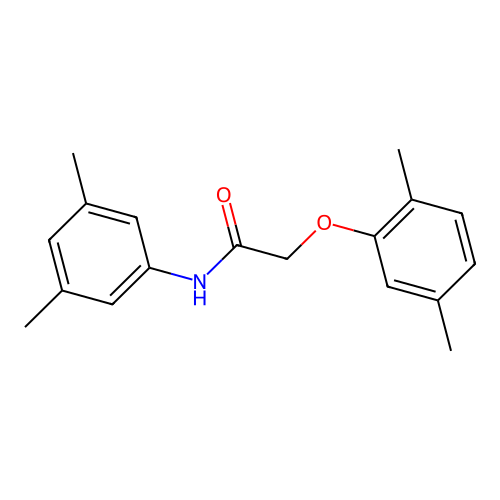 2-(2,5-dimethylphenoxy)-N-(3,5-dimethylphenyl)acetamide structure