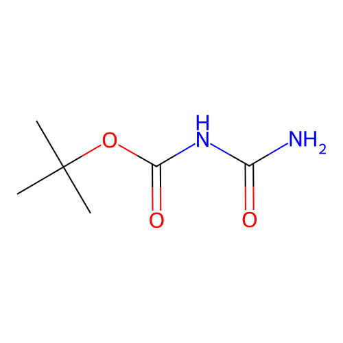 Allophanic acid, tert-butyl ester structure