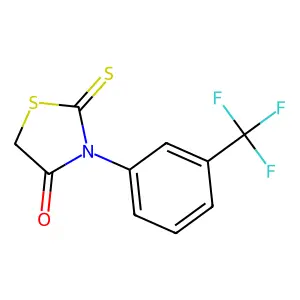 2-Sulfanylidene-3-[3-(trifluoromethyl)phenyl]-1,3-thiazolidin-4-one structure