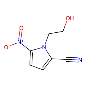 1-(2-羟乙基)-5-硝基吡咯-2-甲腈 structure