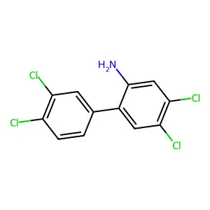2-Biphenylamine, 3',4,4',5-tetrachloro- structure
