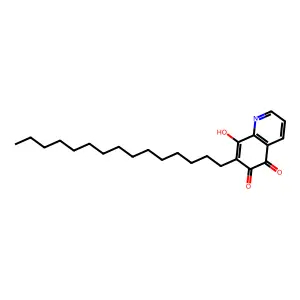 8-Hydroxy-7-pentadecylquinoline-5,6-dione structure