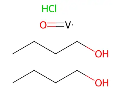 Bis(butan-1-ol);oxovanadium;hydrochloride structure