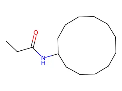 N-cyclododecylpropanamide structure