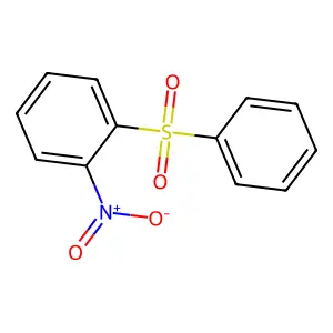 2-Nitrophenyl phenyl sulfone structure