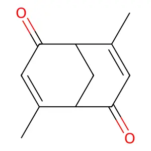 4,8-Dimethylbicyclo(3.3.1)nona-3,7-diene-2,6-dione structure