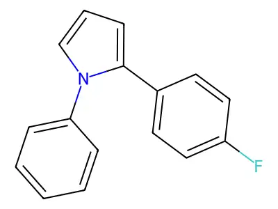 2-(4-Fluorophenyl)-1-phenyl-1H-pyrrole structure
