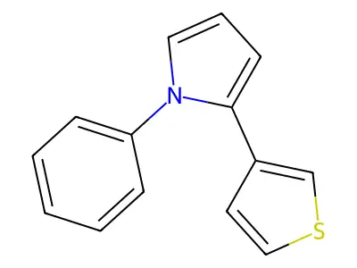 1-Phenyl-2-(thiophen-3-yl)-1H-pyrrole structure