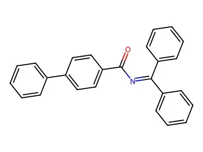 N-(diphenylmethylene)-[1,1'-biphenyl]-4-carboxamide structure