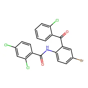 N-[4-Bromo-2-(2-chlorobenzoyl)phenyl]-2,4-dichlorobenzamide structure