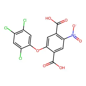 2-Nitro-5-(2,4,5-trichlorophenoxy)terephthalic acid structure